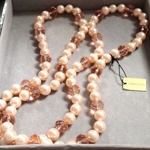 HEIDI DAUS 20" Pearl & Crystals. NEW